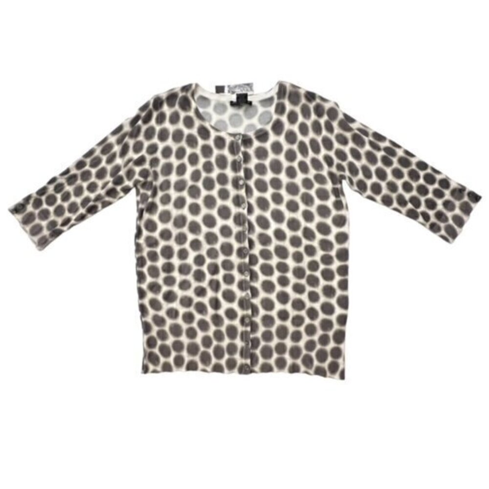 Audrey & Grace Polka Dot Cardigan Stretchy Cozy Size 0X Woman Lightweight NWT